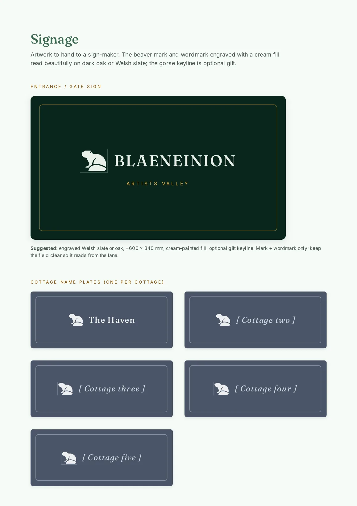 Blaeneinion signage