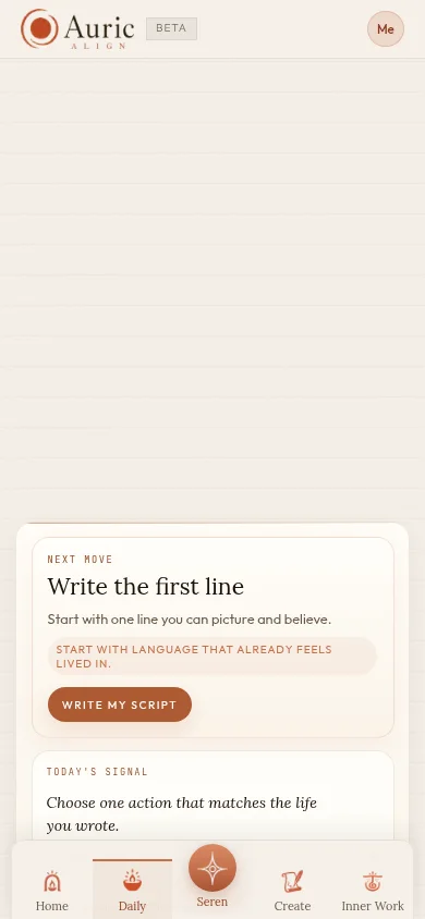 Recorded Auric preview: daily practice, an empty writing screen and the recording studio
