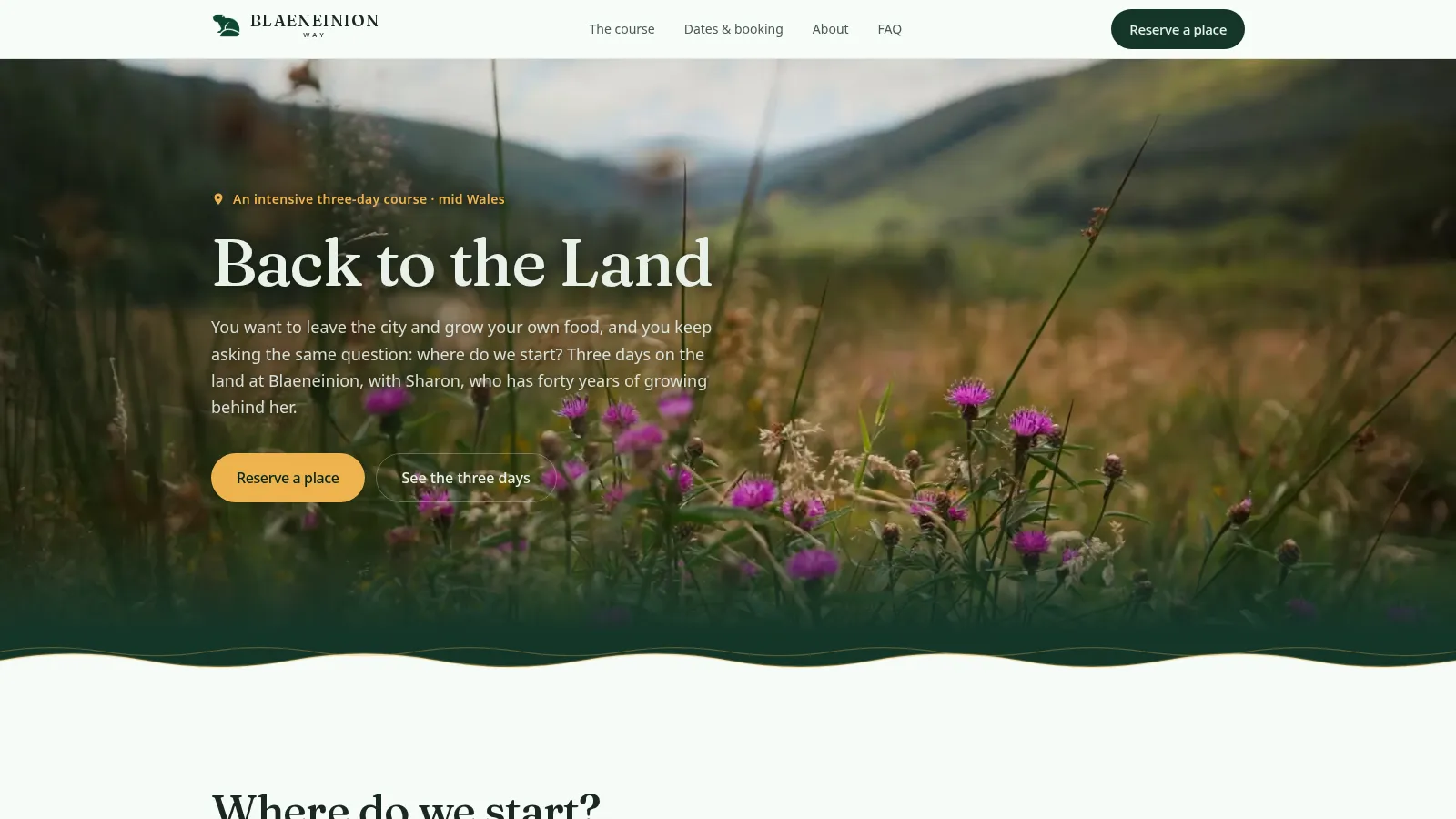 Blaeneinion Learning site
