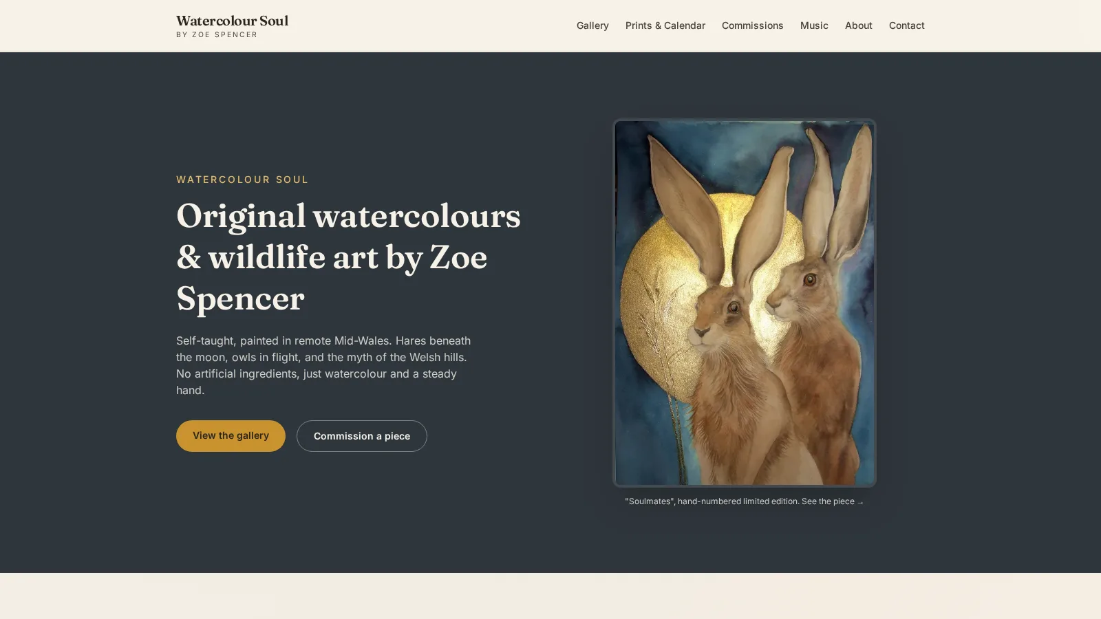 Watercolour Soul website